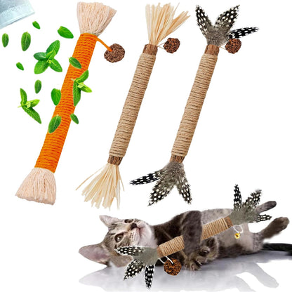 3 Pack Silvervine Cat Chew Sticks - Natural Kitten Toy for Cats1