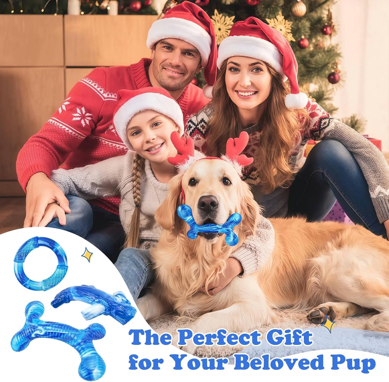 furdog-3pack-dog-toys-for-aggressive-chewers-dog-chew-toy-tough-dog-toys-to-keep-them-busy-bacon-flavor-teething-chew-toys-dental-health-for-large-medium-small-breeds-blue