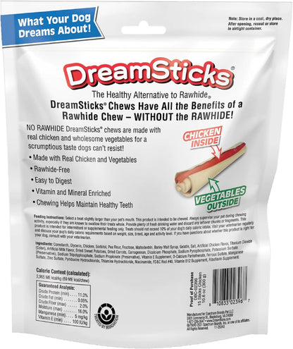 Dreambone Chicken Wrapped Mini Stick Dog Treats, Daily Rawhide-Free Chew, Digests Safely and Completely, with Real Protein, Chicken and Veggies, 15 Count8