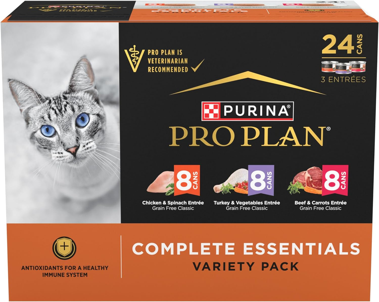 purina-pro-plan-complete-essentials-chicken-turkey-and-beef-grain-free-wet-cat-food-variety-pack-24-3-oz-cans