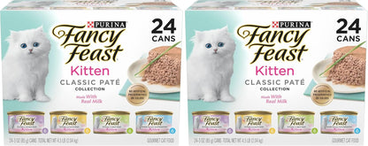 Purina Fancy Feast Wet Kitten Food Variety Pack, 3 Oz Cans, 24-Pack12