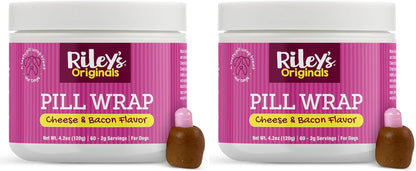 Riley'S Pill Wrap for Dogs - Cheese & Bacon Pill Paste for Dogs - 4.2Oz | Wrap Capsules & Tablets in a Tasty Pocket or Pouch to Mask the Taste – Flavored Treat Paste for Easy Medication Time17
