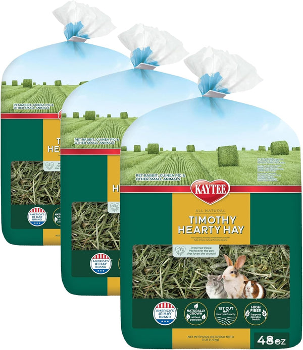 Kaytee Timothy Hearty Hay for Guinea Pigs, Rabbits & Other Small Animals, 48 Oz8
