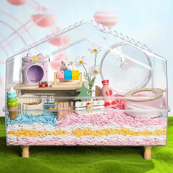 Hamster Enrichment Toys, Hamster Chew Toys, Wooden Small Animal Cage Accessories, for Syrian & Dwarf Hamsters, Gerbils, Rats6