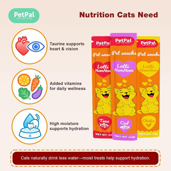 Feline Temptation Squeezable Cat Treats – 30 Count Variety Pack, Multi-Flavor Lickable Snacks, Supports Healthy Hydration, Creamy Texture, Natural Cat Treats for All Breeds7