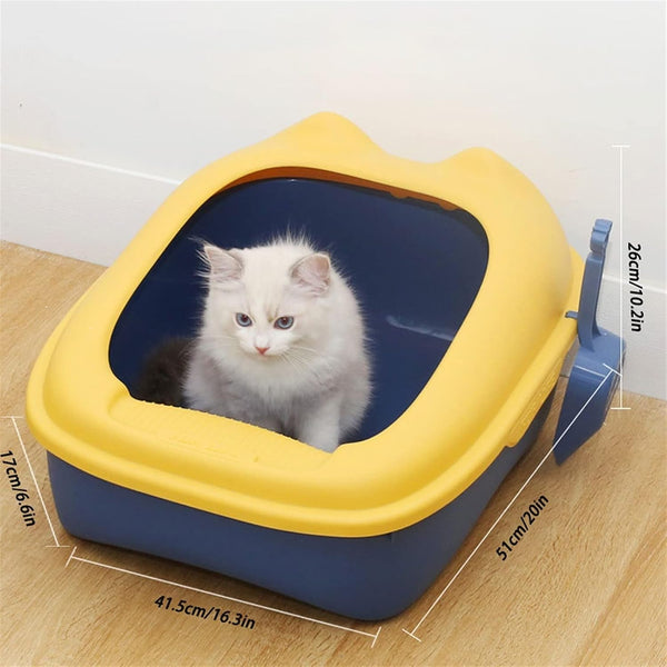 Dog Potty Training Toilet ﻿ Oversized Cat Litter Tray Detachable Frame with Shovel No Overflow Box with Bright Plastic Surface Treatment No Sprinkler Toilet(A)5