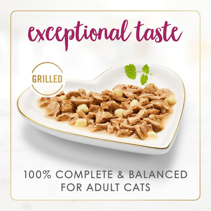 Purina Fancy Feast Delights with Cheddar Grilled Chicken and Cheddar Cheese Feast in Wet Cat Food Gravy Cat Food - (Pack of 24) 3 Oz. Cans3
