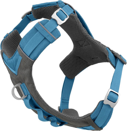 Kurgo Journey Air Dog Harness, Blue, Small | Padded Chest, Ripstop Outer & Breathable Mesh, Back Assist Handle, Rust-Free Aluminum Hardware, Reflective Trim1