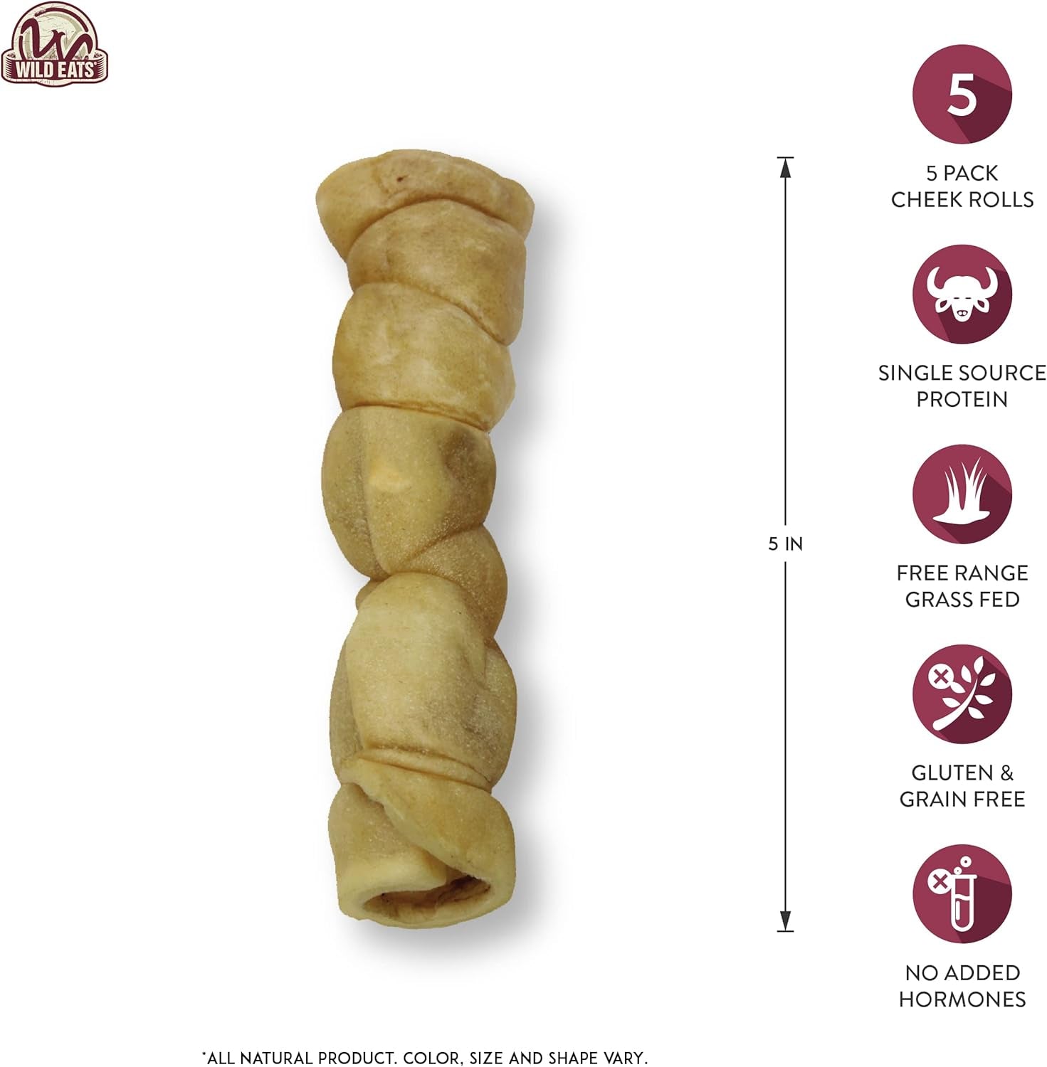 wild-eats-water-buffalo-retriever-style-cheek-rolls-dog-chews-pack-of-5-long-lasting-treats-and-bones-for-aggressive-gnawing-and-large-sized-breeds-works-as-a-satisfying-substitute-for-pig-ears