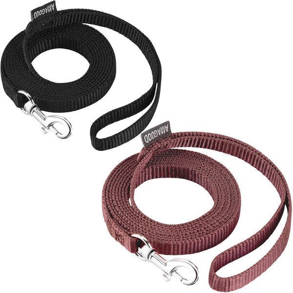 AMAGOOD 6 FT Puppy/Leash, Strong Traditional Style with Easy to Use Collar Hook, Great for Small, Medium and Large Dogs (5/8In X 6 Ft, Purple)30