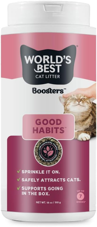 World'S Best Cat Litter Boosters Good Habits Additive, 18 Oz Canister1