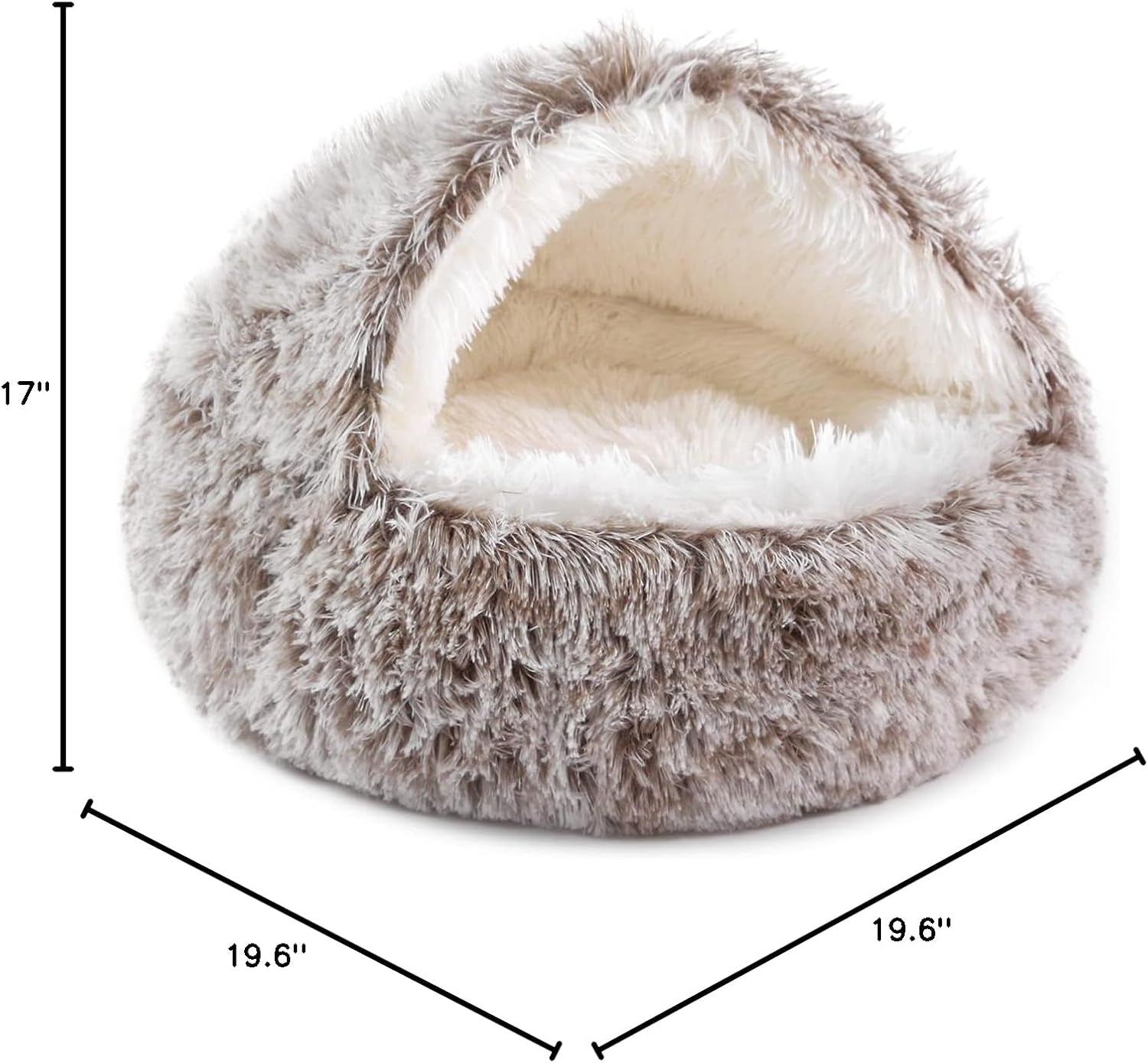 noyal-round-hooded-donut-dog-bed-for-small-medium-pets-plush-fluffy-anti-anxiety-cat-cave-bed-with-cover