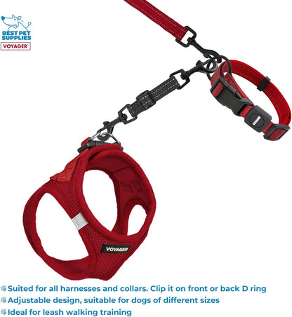 Best Pet Supplies Voyager Dog Collar Safety Clip with Dual Clasps, Collars and No Pull Harness Connectors, Training for Walking, Running, and Hiking, Safety Clip - Black3