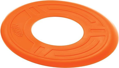 Nerf Dog Atomic Flyer Outdoor Dog Toy, 10 Inch Flying Disc Dog Fetch Toy, Rubber Dog Toy for Medium Dogs and Large Dogs, Orange2