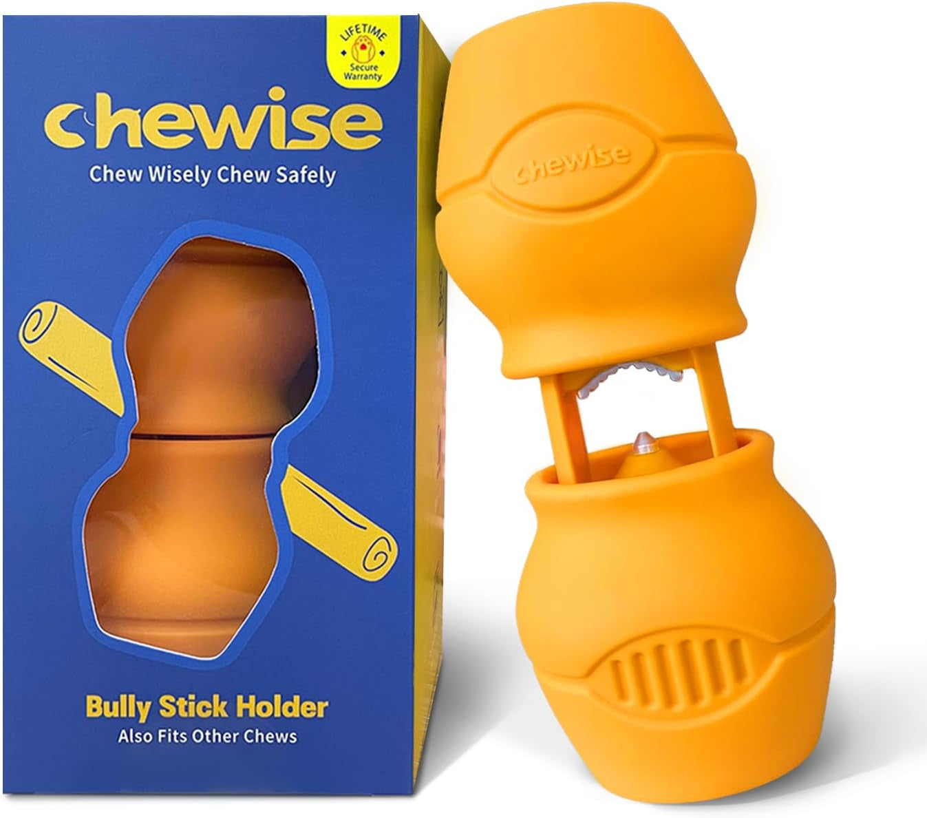 petclan-chewise-bully-stick-holder-for-dogs-metal-teeth-dog-chew-holder-prevents-choking-fits-most-dogs-bully-sticks-most-chews-metal-teeth-grip-to-the-last-inch-bpa-free-dishwasher-safe