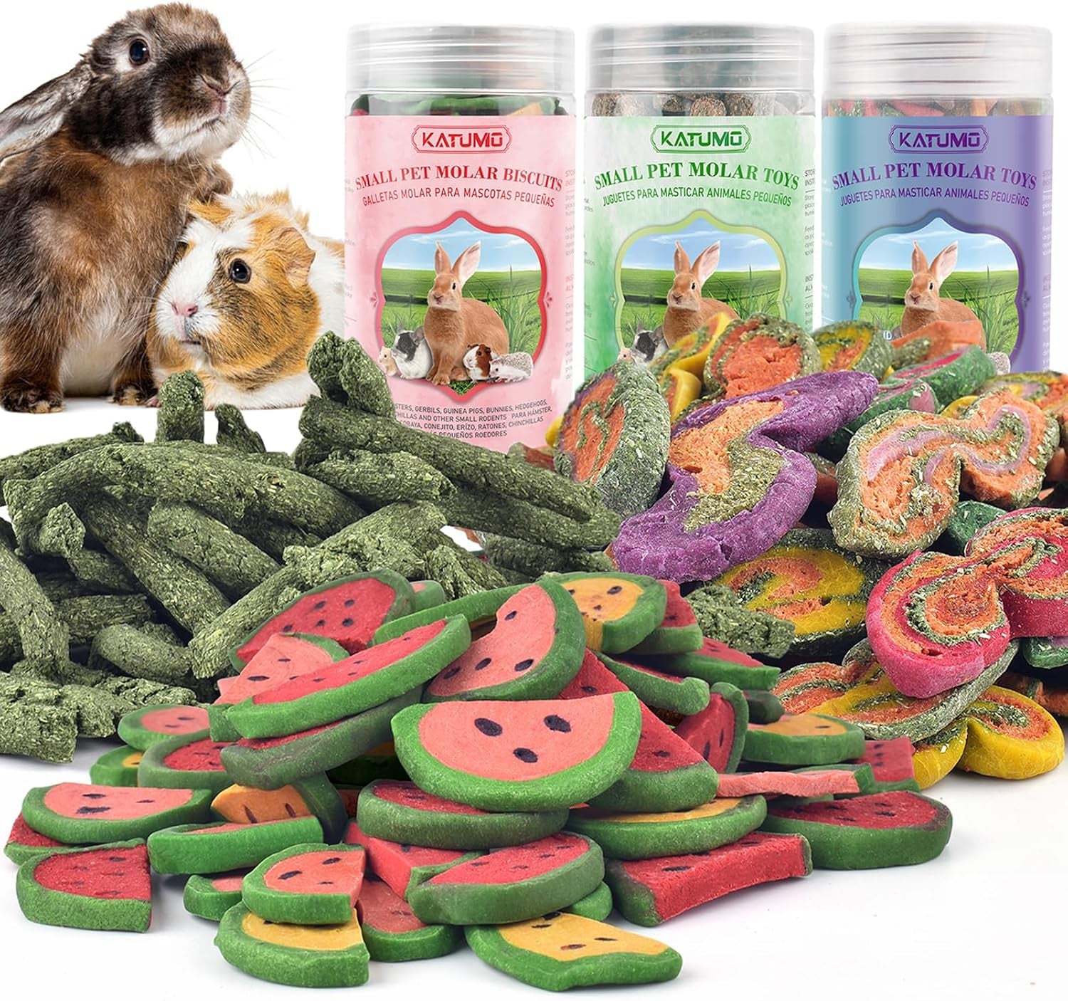 katumo-bunny-chew-toys-rabbit-snacks-timothy-hay-treats-for-guinea-pig-200g-7oz-rabbit-chew-toys-for-teeth-natural-timothy-hay-beet-pumpkin-carrot-for-hamster-chinchilla-small-animals