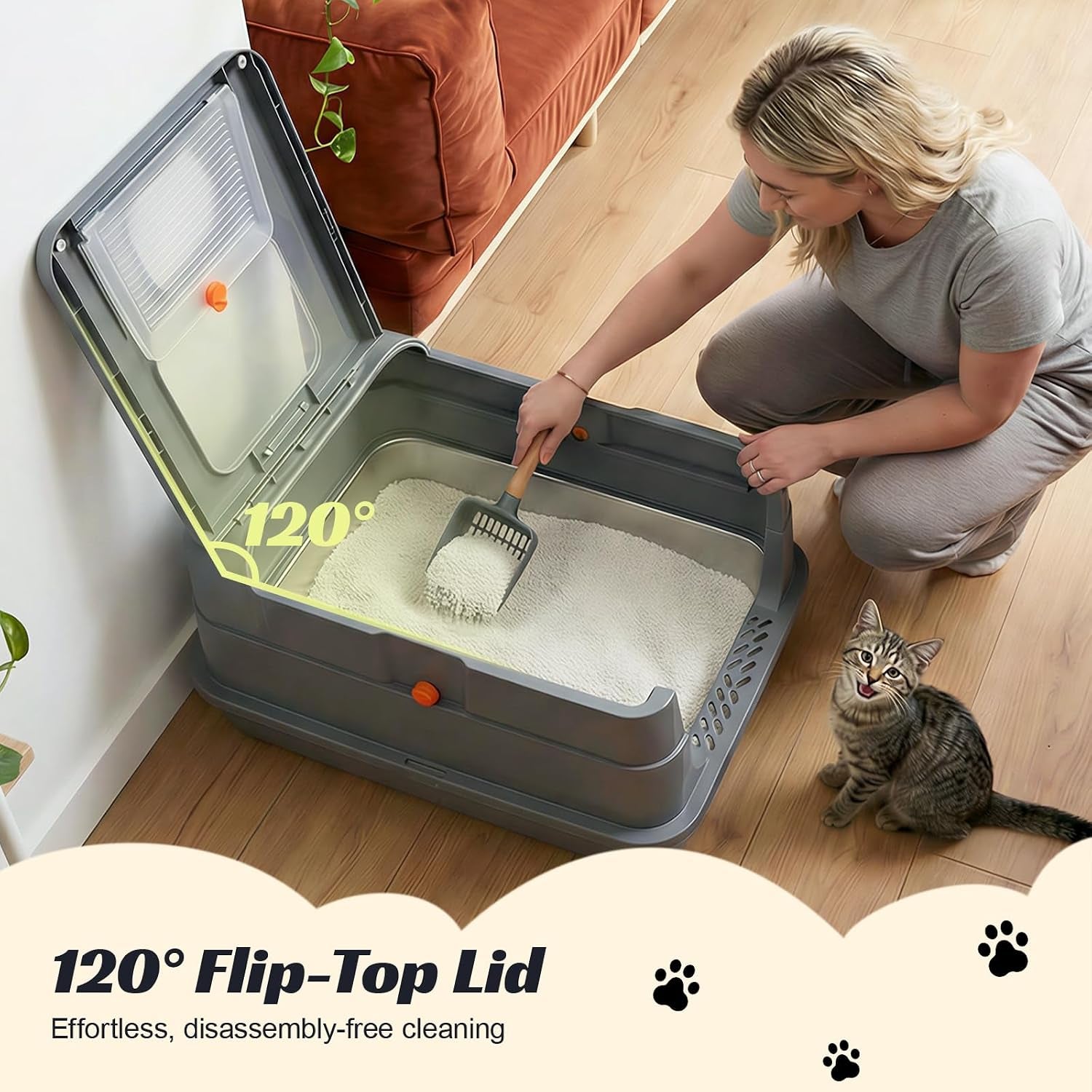 stainless-steel-litter-box-extra-large-enclosed-cat-litter-box-with-dual-entry-odor-control-lid-tool-free-assembly-premium-metal-litter-box-for-cats-multi-cat-dog-proof-homes-grey