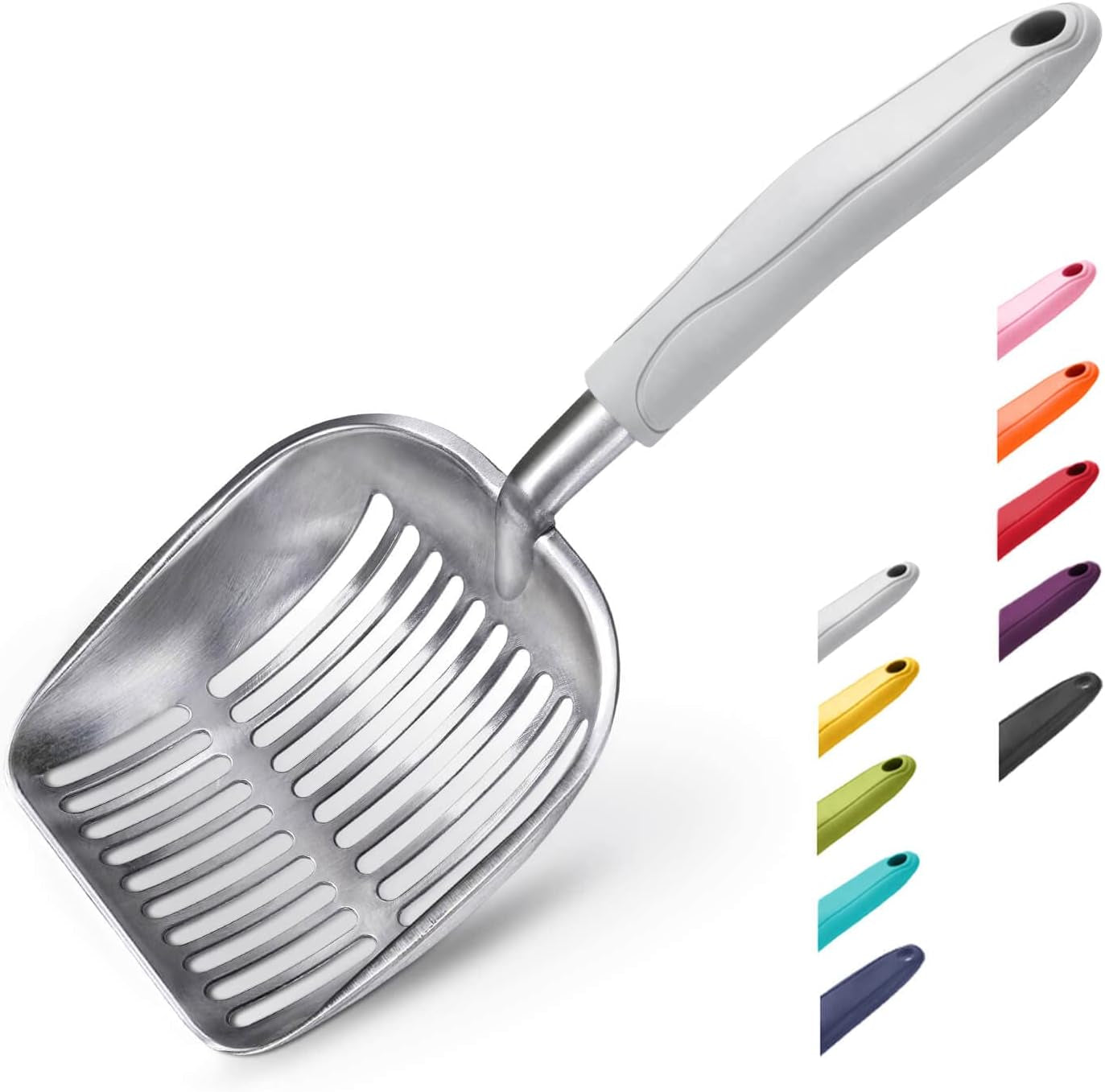 wepet-cat-litter-scoop-aluminum-alloy-sifter-kitty-metal-scooper-deep-shovel-long-handle-poop-sifting-kitten-pooper-lifter-durable-heavy-duty-for-litter-box