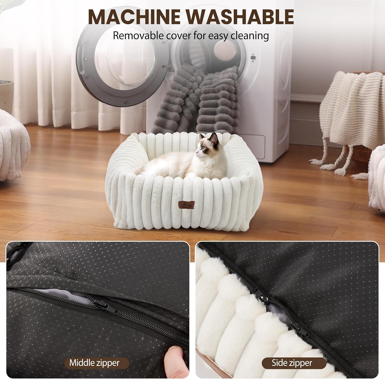 cute-dog-bed-for-small-dogs-cats-washable-fluffy-cat-beds-for-indoor-cats-rectangle-orthopedic-memory-foam-puppy-beds-with-anti-slip-bottom-20-x19-x-7-inches-cream20x19x6inchs