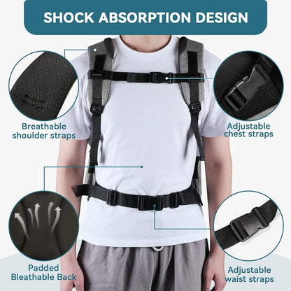 Petsfit Pet Backpack Carrier with Upgrade Waist Cushion Design to Better Fit the Waist, Suitable for Small and Medium Dogs Cats, and Rabbits up to 18 Pounds6