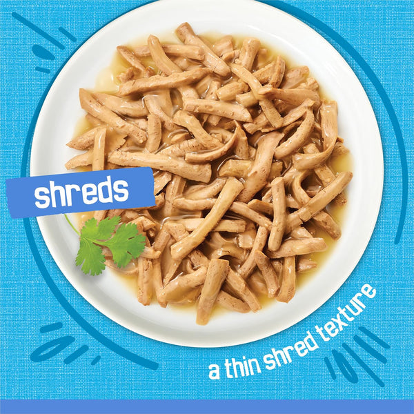 Purina Friskies Shreds with Ocean Whitefish and Tuna in Sauce Wet Cat Food - (Pack of 24) 5.5 Oz. Cans4
