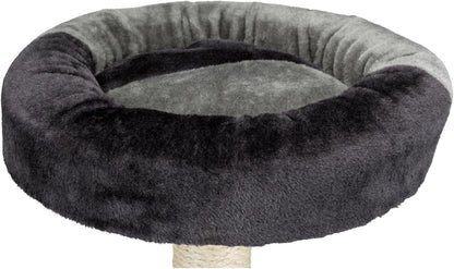 Trixie Tarifa Cat Scratching Post 20.5 Inch - Cat Scratcher with Soft Fabric Covering Base and Durable Sisal Rope - with Padded Platform - in Gray/Black6