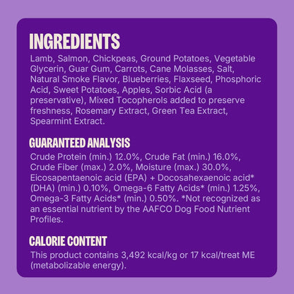 Wellness Soft Puppy Bites Dog Training Treats, Natural, Grain Free, Lamb and Salmon Recipe, 8 Oz Bag7