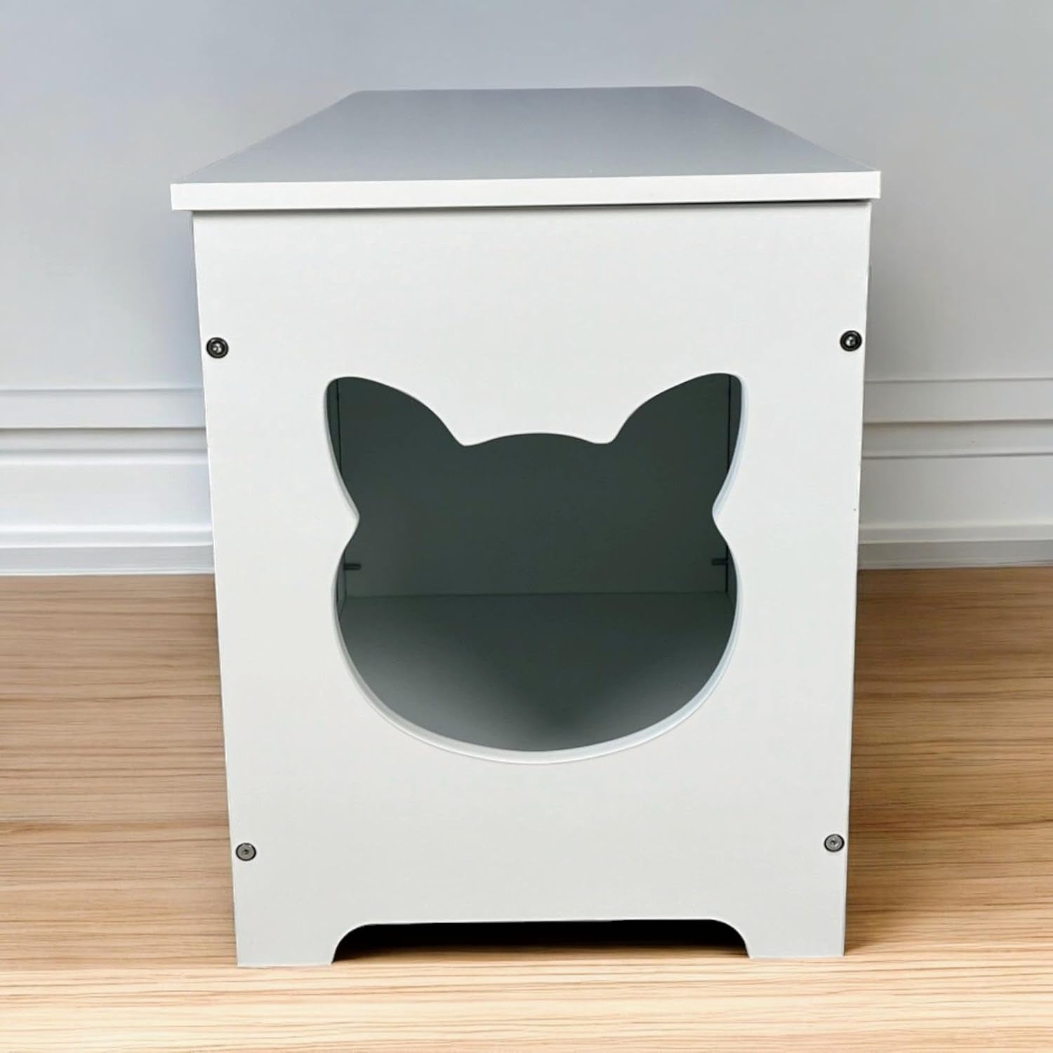 white-cat-house-with-hideaway-litter-box-dog-proof-litter-boxes-cabinet-for-large-cats-hidden-litter-box-cover-cat-washroom-enclosure-furniture