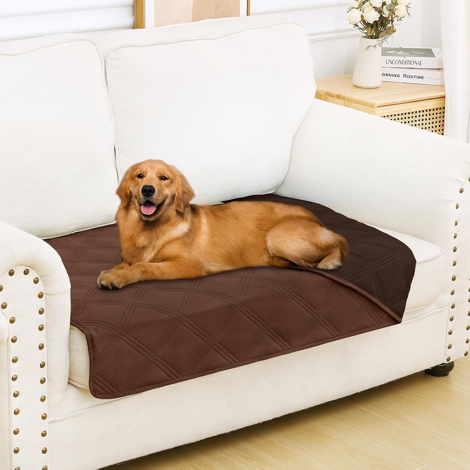 smiry-waterproof-dog-bed-cover-blanket-reversible-pet-blanket-soft-reversible-washable-leakproof-cats-dogs-couch-cover-for-sofa-couch-furniture-30x70-inch