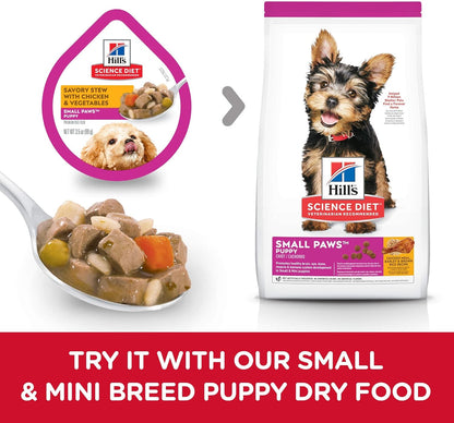 Hill'S Science Diet Puppy Small & Mini Wet Dog Food | #1 Veterinarian Recommended, Chicken & Vegetables, 3.5 Oz. Trays, 12-Pack7