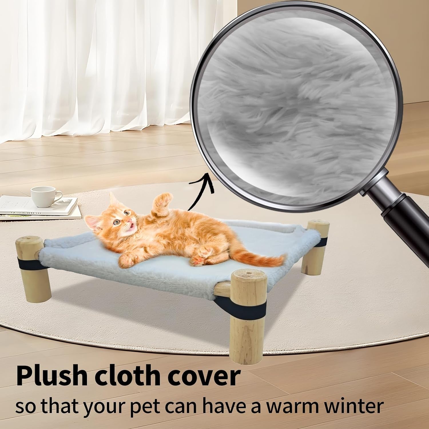 pozico-cat-hammock-bed-wooden-elevated-cat-dog-bed-with-plush-winter-fabric-raised-pet-cot-furniture-for-small-dogs-cats-small-animals-warm-indoor-lounger-portable-washable