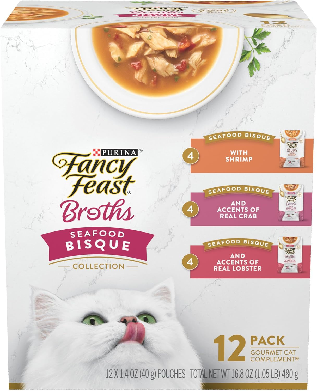 purina-fancy-feast-broth-seafood-bisque-complement-variety-pack-gourmet-grain-free-lickable-cat-food-topper-pack-of-12-1-4-oz-pouches