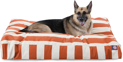 Majestic Pet Stripes Rectangle Medium Dog Bed Washable – Non Slip Comfy Pet Bed – Dog Crate Bed with Removable Washable Cover – Dog Kennel Bed for Sleeping, Polyester Fiber, Medium, Black26