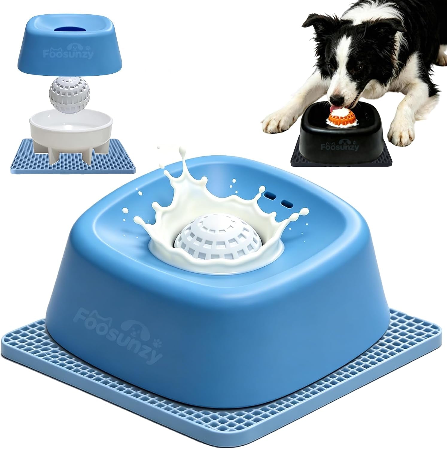 slow-feeder-dog-bowls-for-liquid-with-rolling-ball-interactive-lick-bowl-licking-slow-feeder-for-wet-food-water-treats-lick-toy-for-dogs-cats-pink