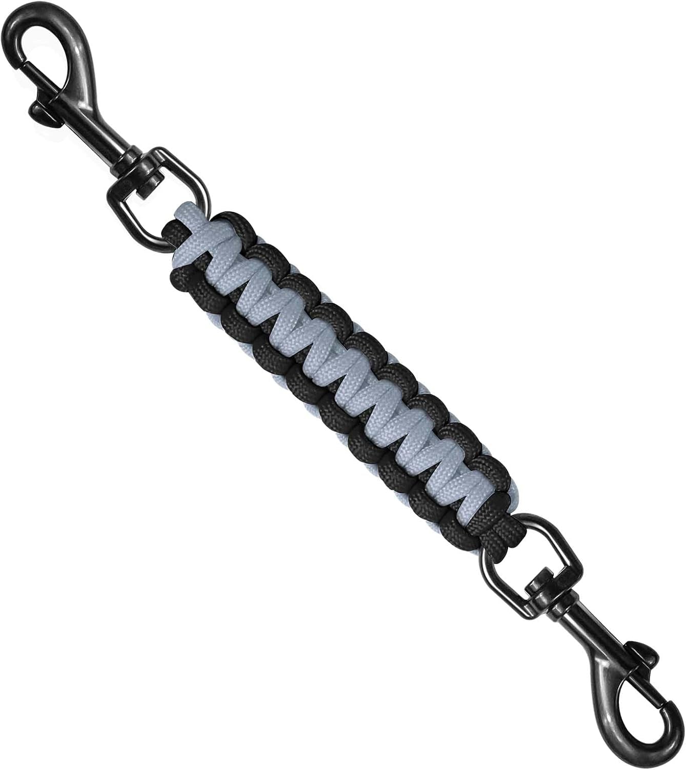 dog-collar-safety-clip-collar-companion-handmade-backup-safety-strap-double-ended-clip-leash-connector-suitable-for-dog-harnesses-prong-pinch-collars-pink-1-pack