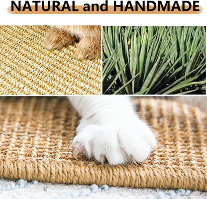 2PCS Rabbit Scratch Mat, Natural Bunny Pad Claws and Teeth Care, 16X12 | Bunny Scratching Pad Rabbit Mats for Cages, Rabbit Mat Chew Toys for Bunny Pet Cage Bedding for Biting Sleeping Nesting4