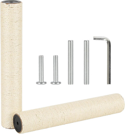 6.8Cm 2.7In Diameter Cat Tree Scratching Post Replacement Sisal (2Posts*30Cm/11.81In, M8)9