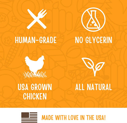 Full Moon Chicken Jerky Healthy All Natural Dog Treats Human Grade Made in USA Grain Free, 1.5 Pound (Pack of 1)6