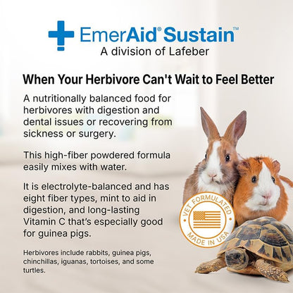 Sustain Herbivore (100 G, Apple & Banana) | Nutritionally Complete Recovery Food for Herbivorous Small Pets and Reptiles2