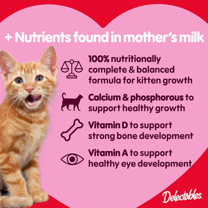 Delectables Squeeze up Kitten Variety Pack, Creamy Squeezable Puree, Lickable Wet Cat Treats, Grain Free, No Added Fillers, No By-Products, No Added Preservatives, 0.5 Ounces Tube, 20 Tubes Total3