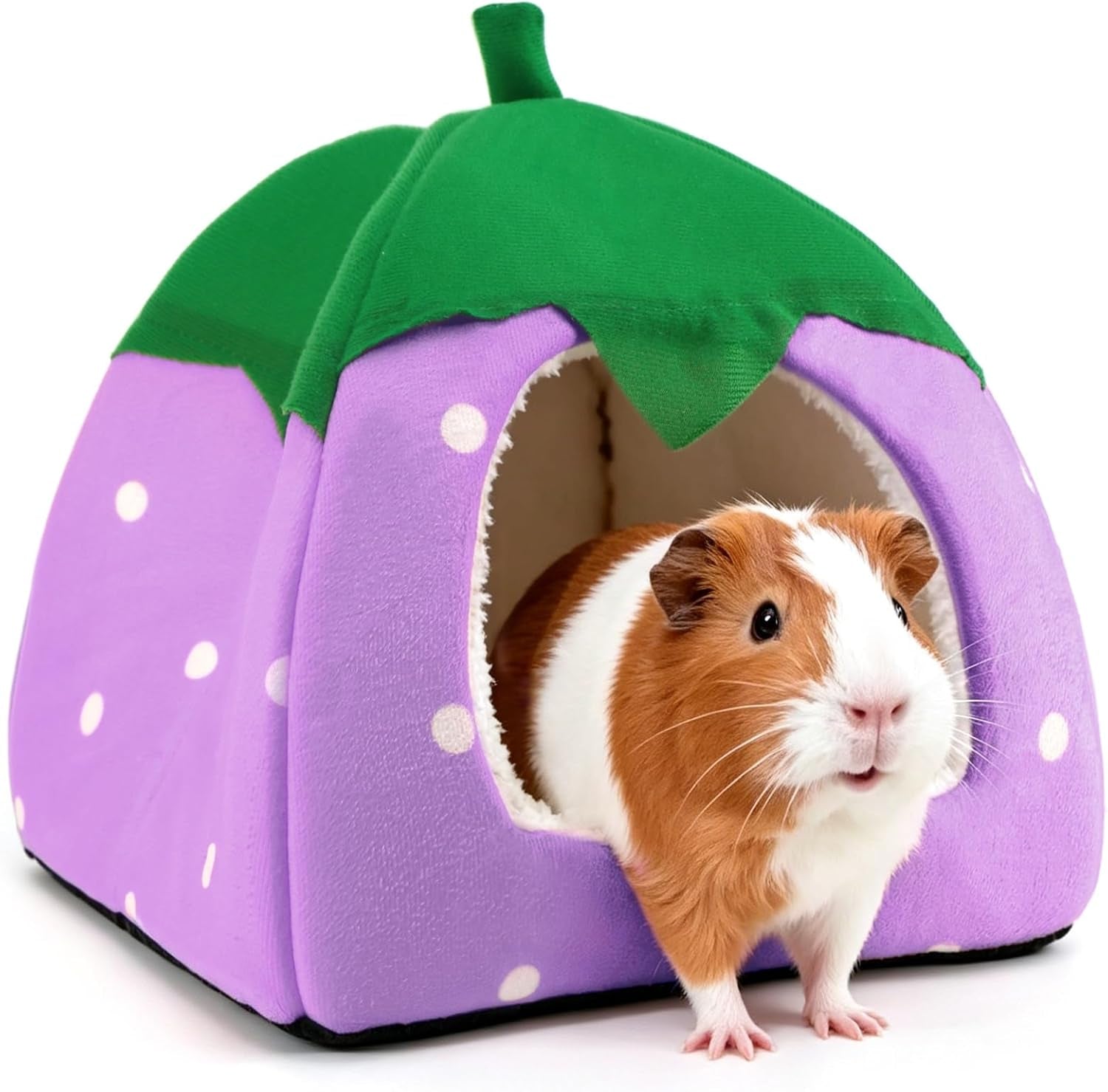 guinea-pig-hideout-bed-dwarf-rabbit-house-cave-cozy-hide-out-cage-accessories-for-little-bunny-hedgehog-ferret-chinchilla-other-small-animals-grey