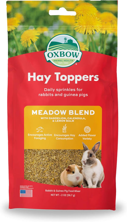 Oxbow Hay Topper, Rabbit & Guinea Pig Treats, Hay Mixer, Garden Blend, 2 Oz | Foraging Hay Topper with Kale, Bell Pepper & Basil Sprinkles for Rabbits, Guinea Pigs & Chinchillas, Adds Variety to Hay8