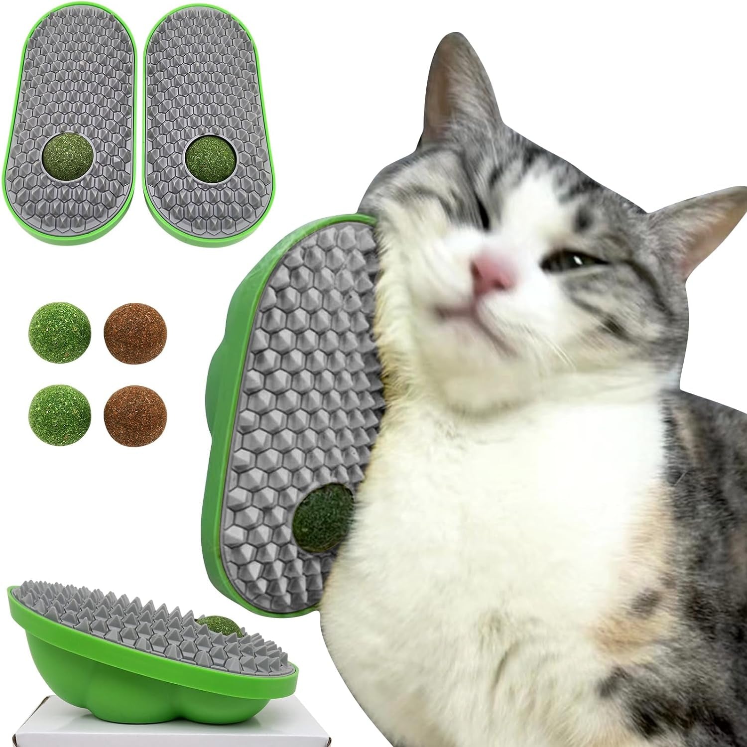 miwoowim-2-pcs-catnip-toys-balls-that-stick-on-wall-cat-toy-ball-catnip-wall-balls-for-cats-lick-cat-face-scratchers-cat-self-groomer-for-indoor-cats-corner-brush