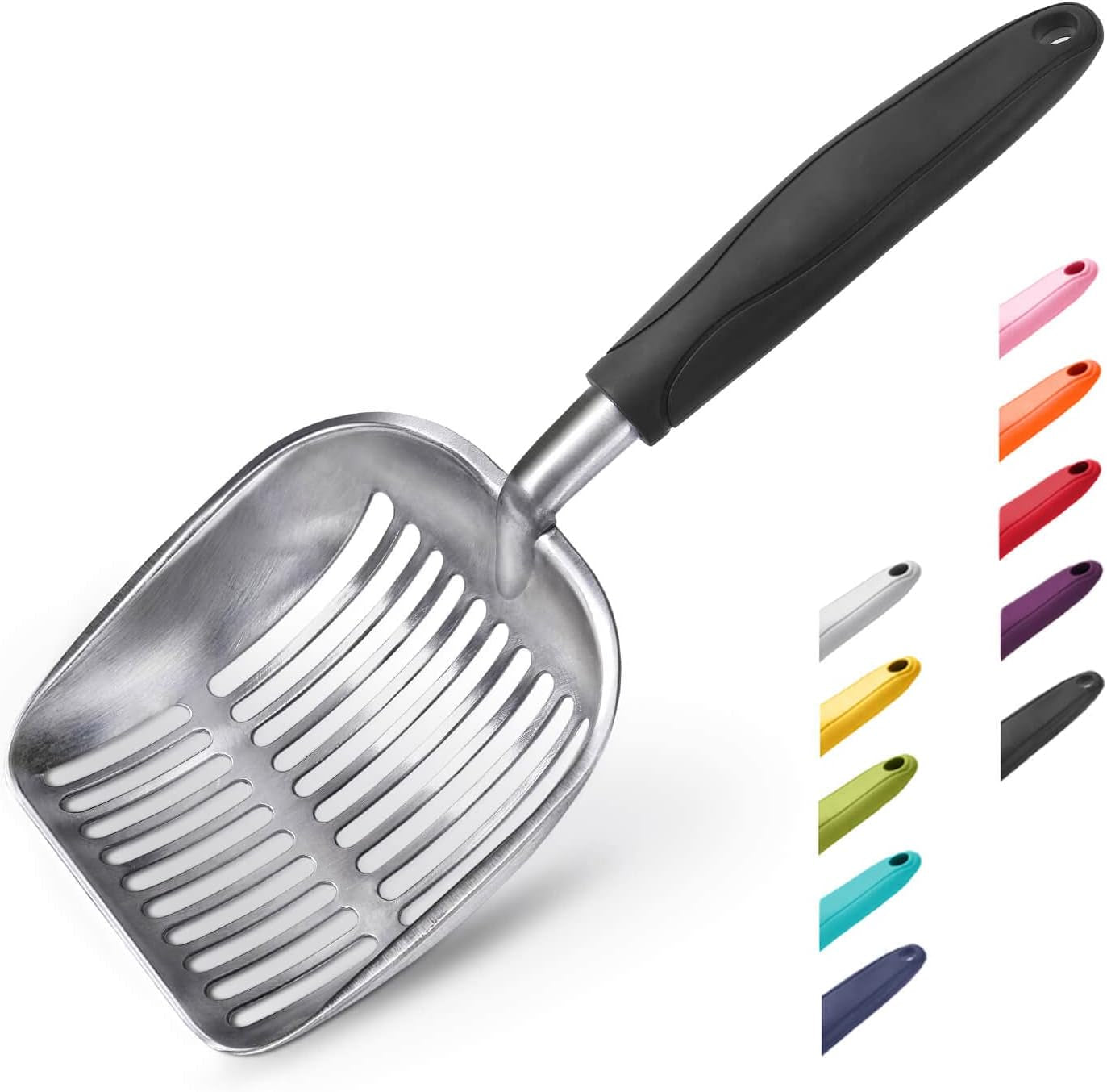 wepet-cat-litter-scoop-aluminum-alloy-sifter-kitty-metal-scooper-deep-shovel-long-handle-poop-sifting-kitten-pooper-lifter-durable-heavy-duty-for-litter-box