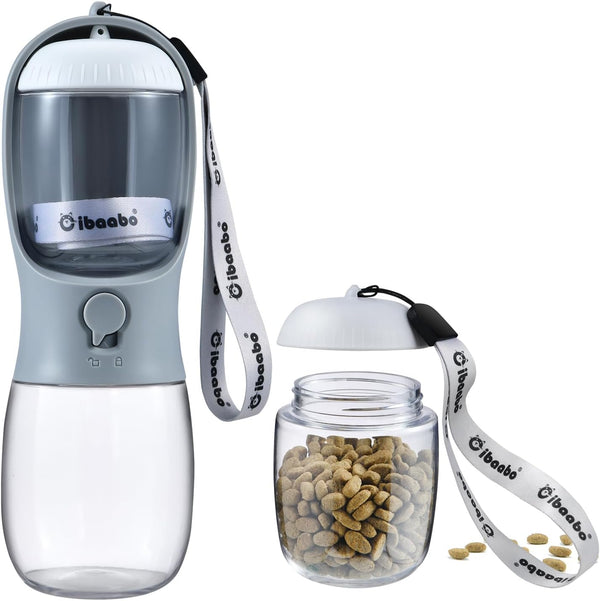 Cibaabo Dog Water Bottle Portable with Food Container & Filter for Travel | Feeding & Hydration | Travel Water Bowl | Portable Pet Dispenser | Dog Gifts | Puppy Essentials | for Hiking Camping Beach28