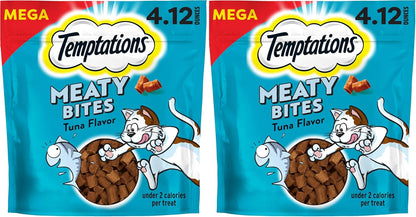 Temptations Meaty Bites Savory and Soft Cat Treats, Chicken Flavor, 4.12 Oz | Real Meat, High Protein, under 2 Calories per Treat, Resealable Stay-Fresh Pouch, Use as Snack or Food Topper18