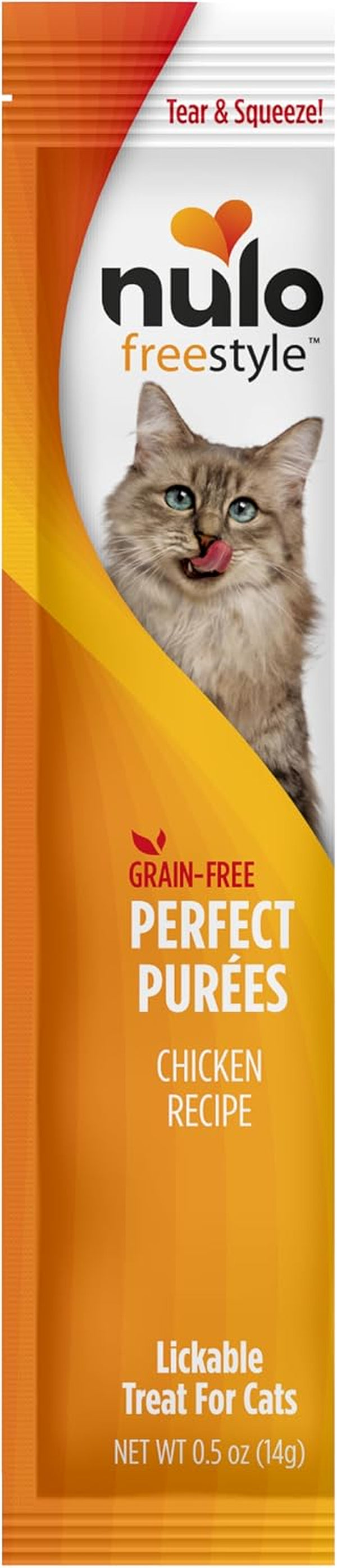Nulo Freestyle Lickable Cat Treats - Perfect Purées Variety Pack, Squeezable Grain-Free Wet Cat Food Topper, High Moisture for Hydration, 40 X 0.5Oz10