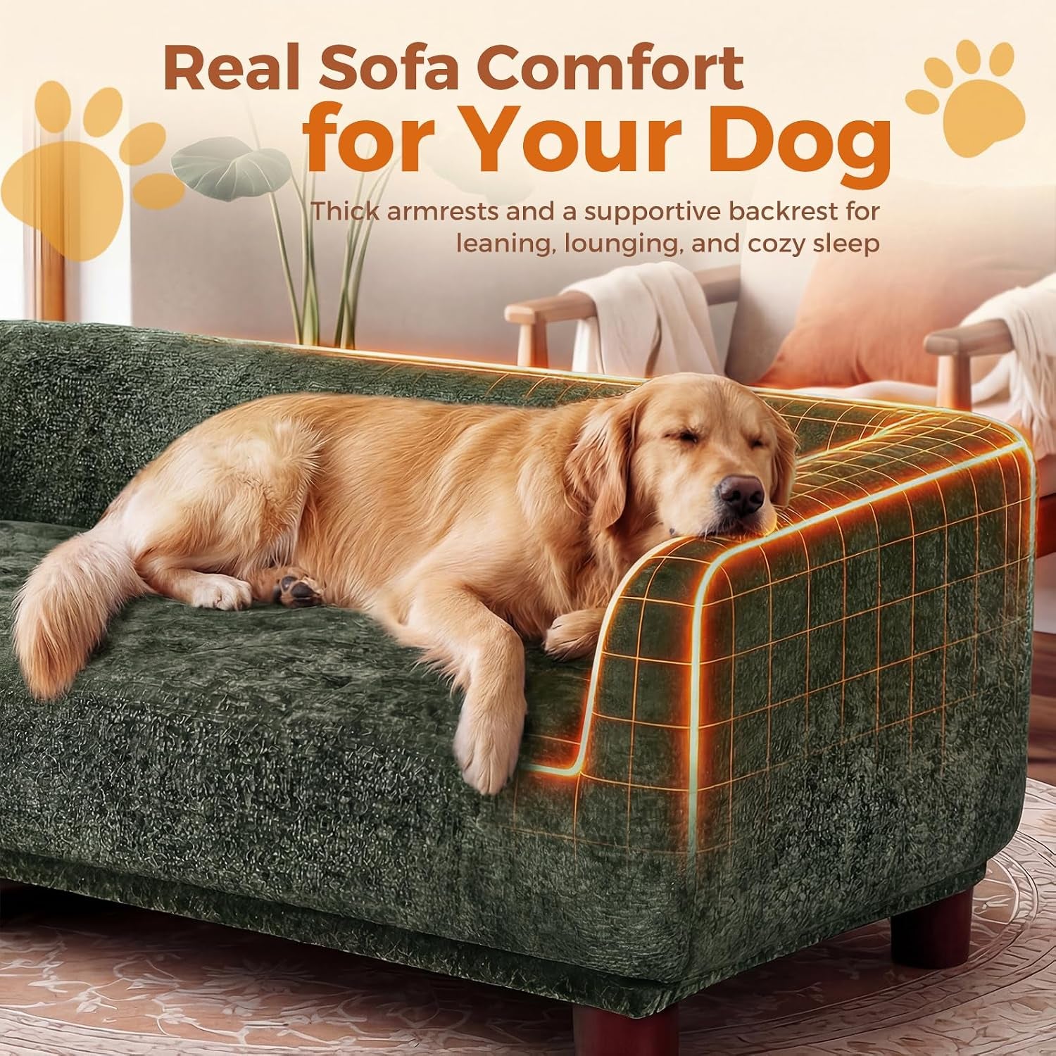 dog-couch-sofa-for-large-extra-large-dogs-elevated-pet-bed-with-legs-button-tufted-chenille-dog-couch-with-backrest-and-armrests-modern-indoor-dog-furnituregreen-xxl-55-x-28-x-15