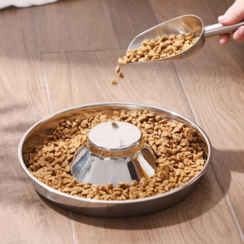 soujoy-2-pack-stainless-steel-puppy-bowls-pet-slow-feeder-bowls-non-skid-dog-food-and-water-bowl-feeding-weaning-for-small-medium-large-dogs-cat-pets-multiple-puppies