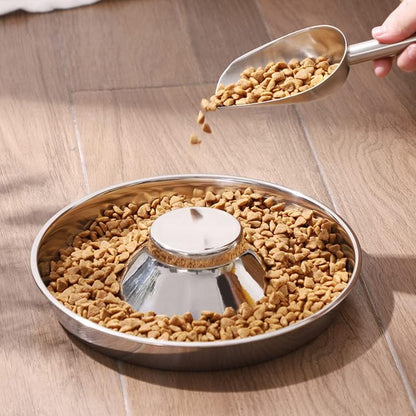SOUJOY 2 Pack Stainless Steel Puppy Bowls, Pet Slow Feeder Bowls, Non-Skid Dog Food and Water Bowl, Feeding Weaning for Small Medium Large Dogs, Cat, Pets, Multiple Puppies7